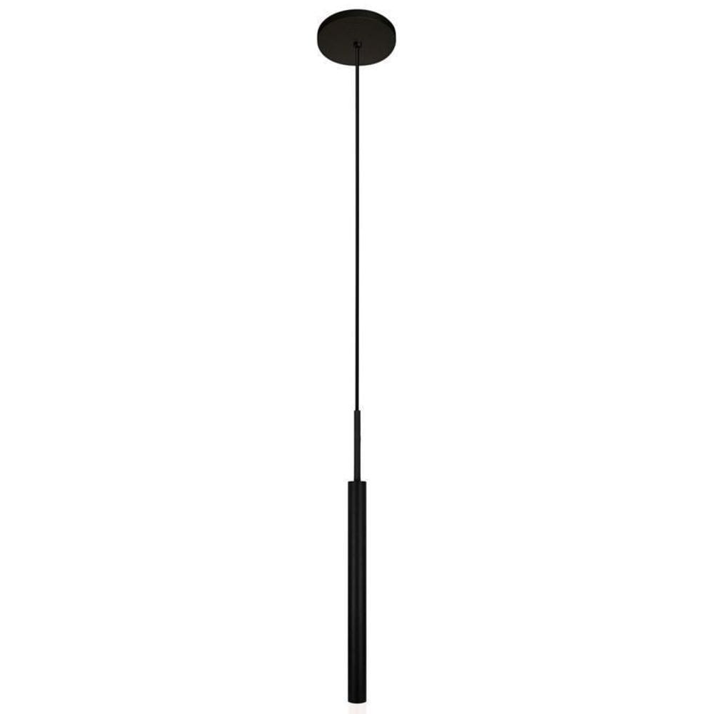 Kit 3 Pendentes Luminária De Teto Tubo Difusor Balcão Preto