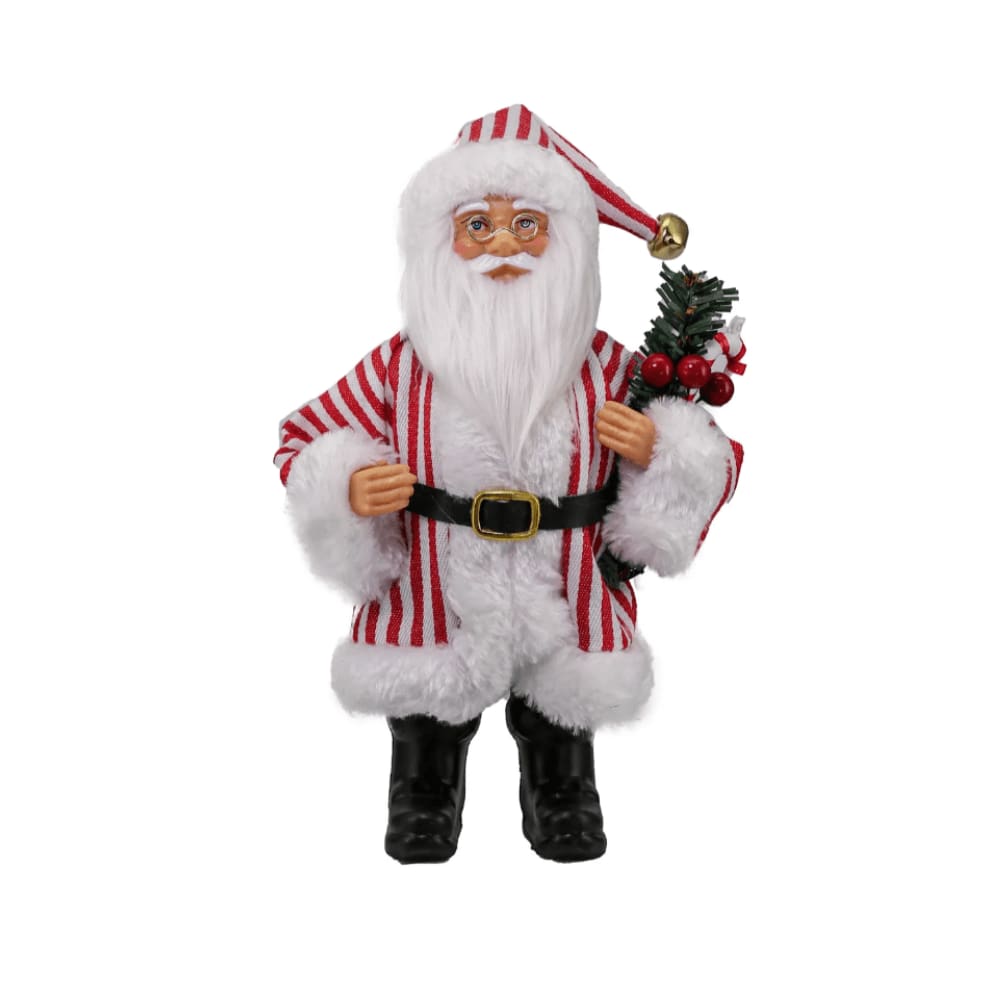 Boneco Papai Noel Vermelho e Branco 20cm Magizi