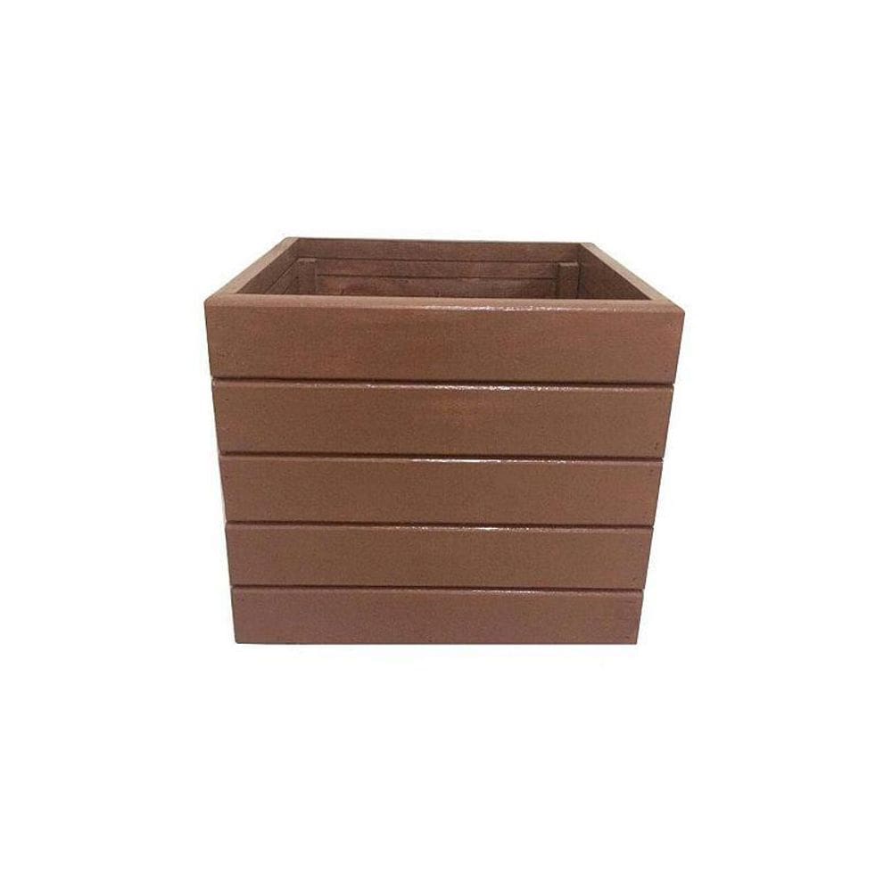 Vaso Madeira Rústico Não É Segredo Marrom 40X36