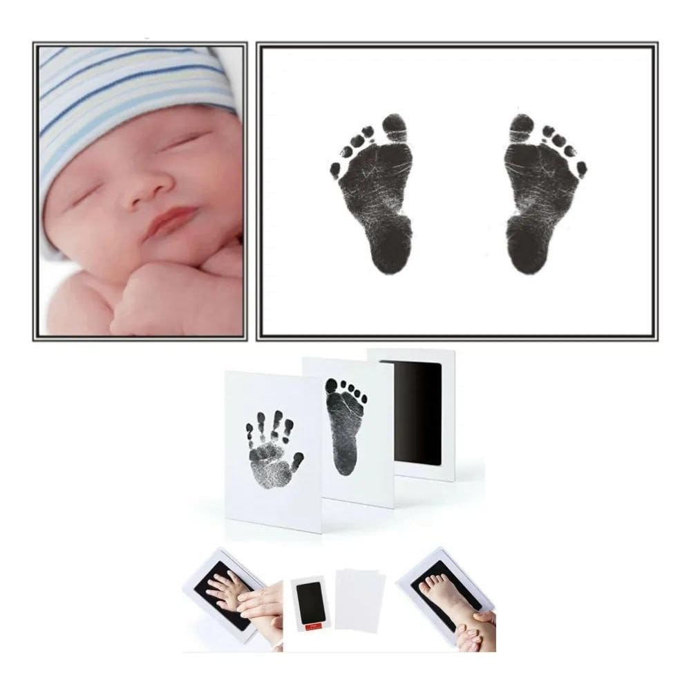 10X Carimbo Limpo Para Bebê Newborn Lembrança Mão Pé - S12