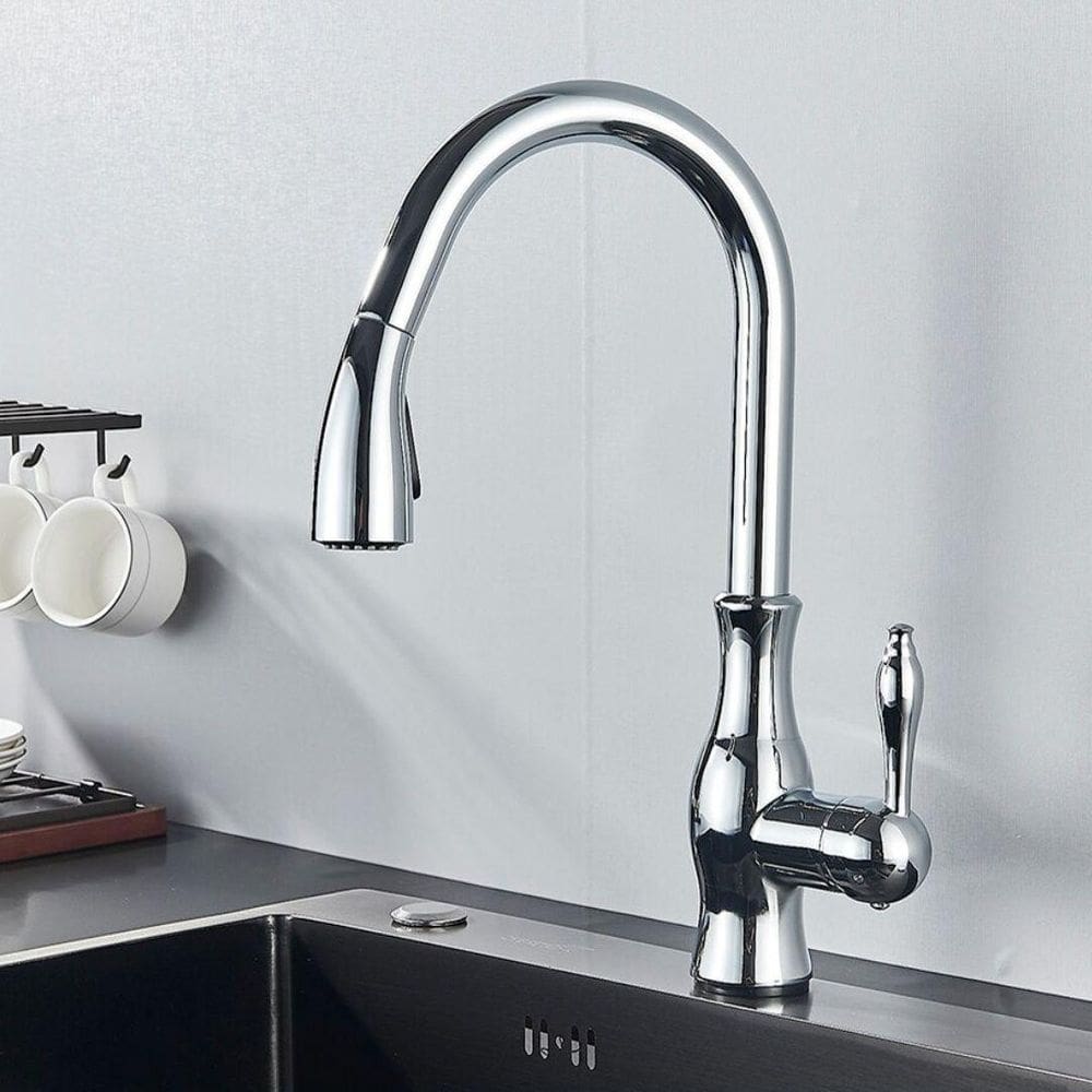 Torneira Provençal Cromada Monocomando Manual De Mesa