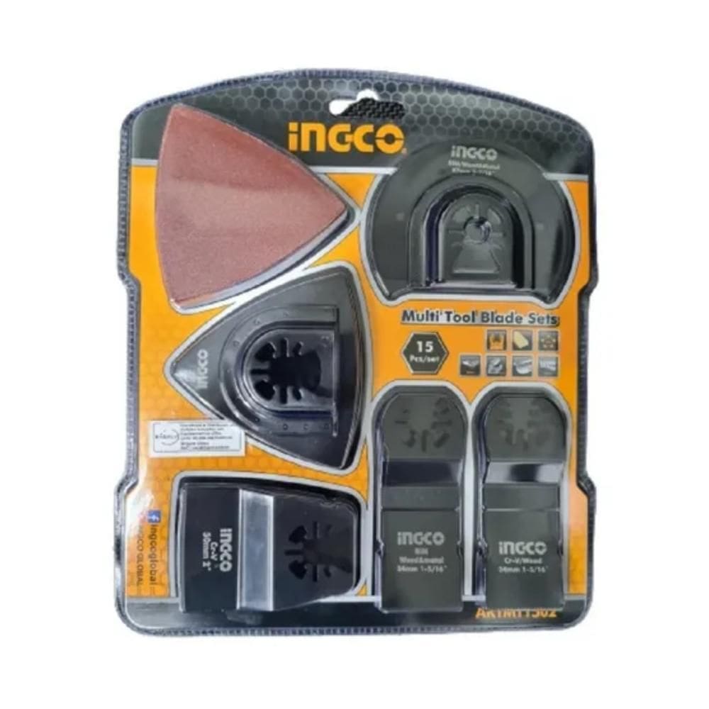 Kit Ferramentas Oscilantes Multifunção Ingco - 15 Peças