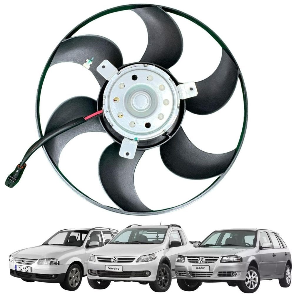 Ventoinha Radiador Vw Gol Parati Saveiro G2G4 Com Ar