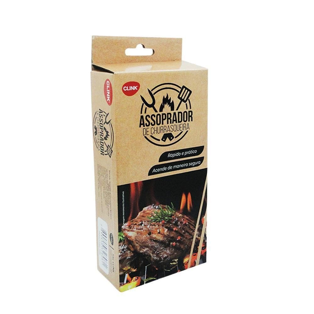 Acendedor / Soprador De Churrasqueira Manual 19X7Cm