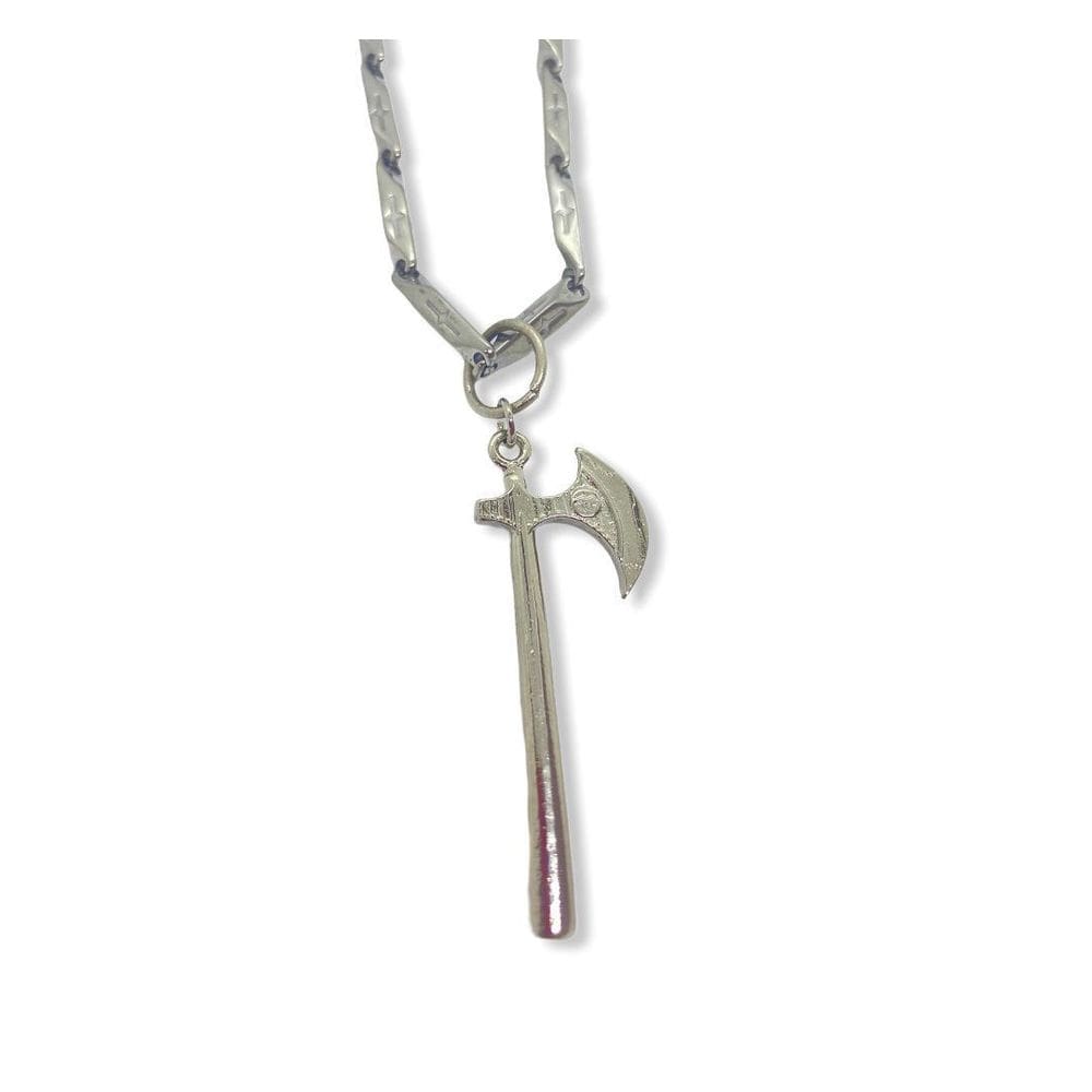 Corrente Com Pingente Machado 4,3 Cm Niquelado
