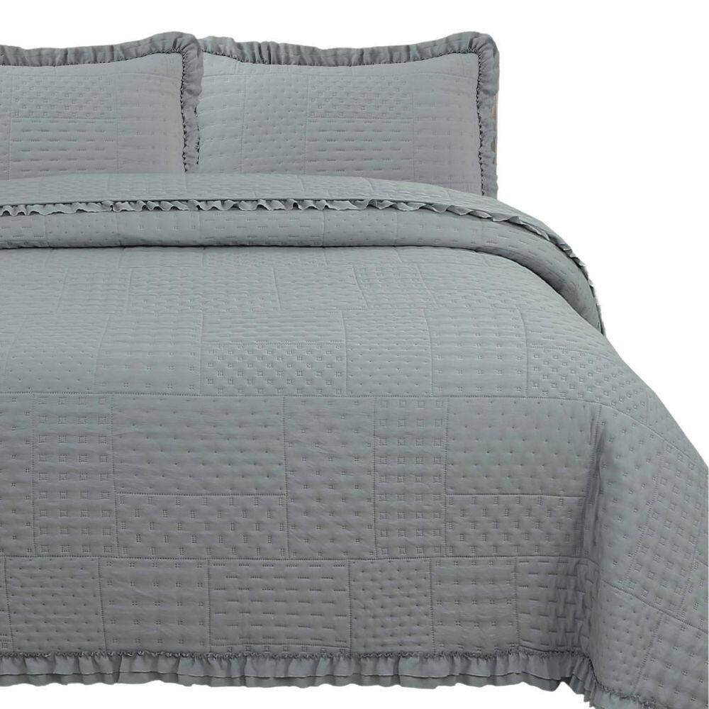 Cama Posta King Ellie Colcha Luxo Algodão 300 Fios Bordado