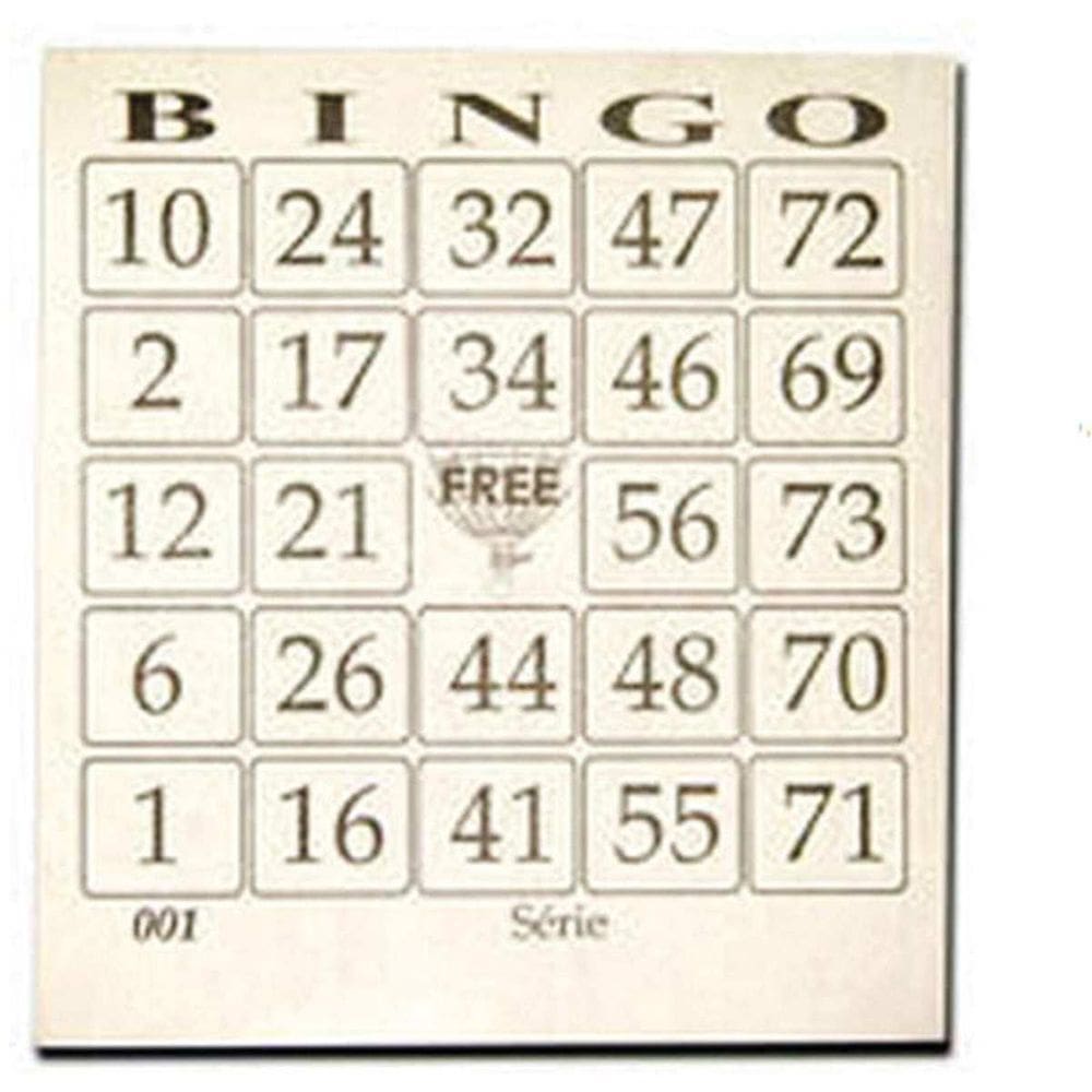 Bloco Para Bingo Jornal Bingao 4X1 100 Folhas