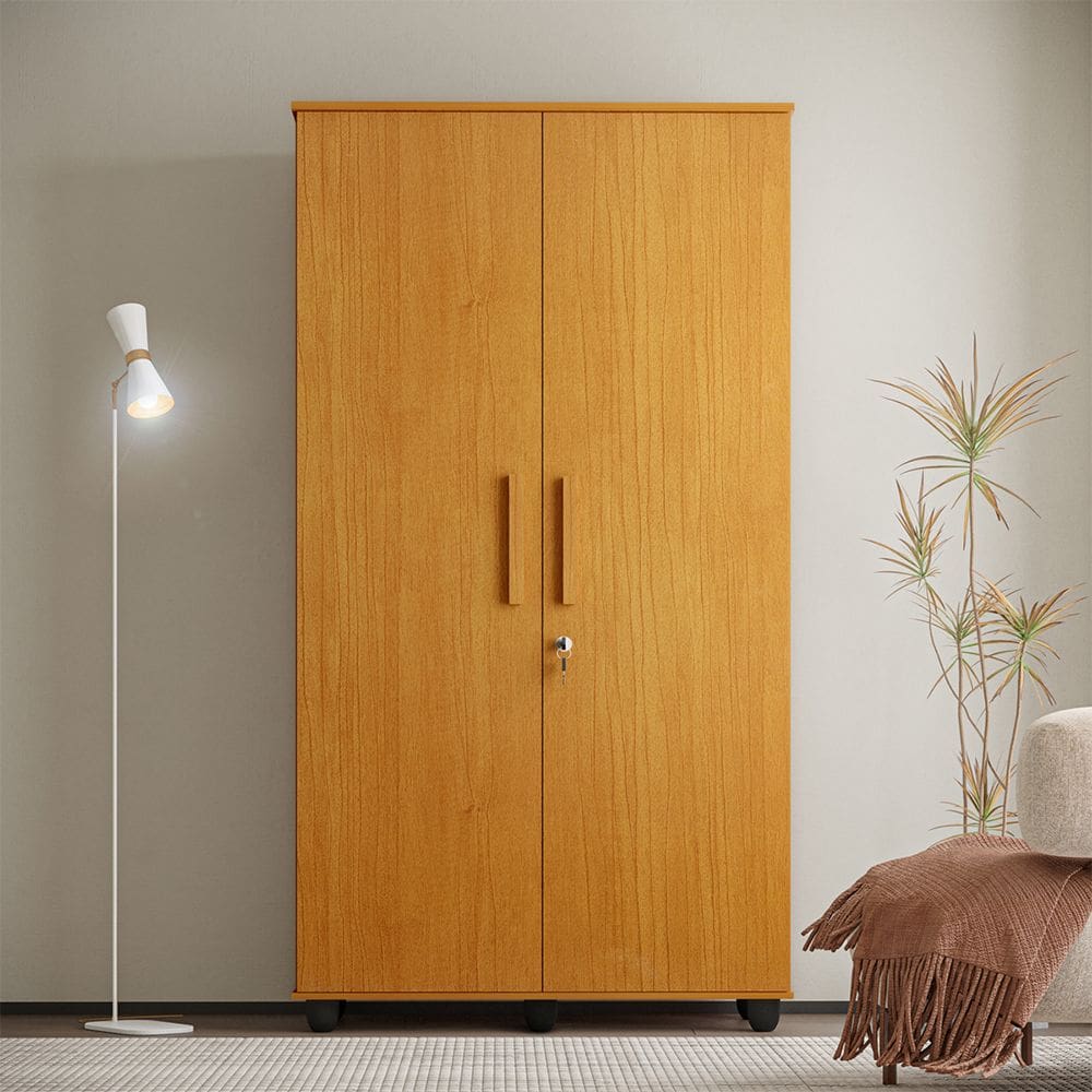 Armario Multiuso Ouro Amplo e Resistente Ideal para Lavanderia Alimentos e Ultilidades Nature