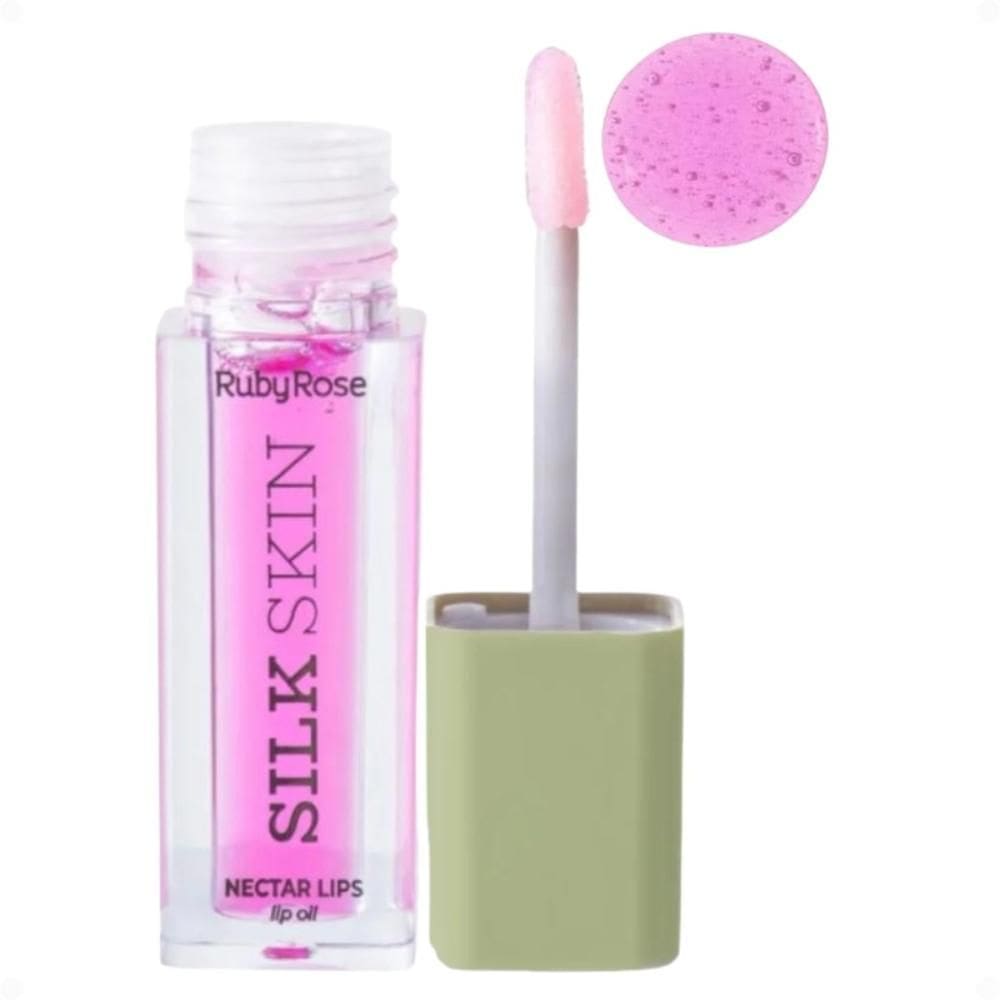 Lip Oil Ruby Rose Silk Skin Nectar Lips Pink Pulse Hb-l6504-3