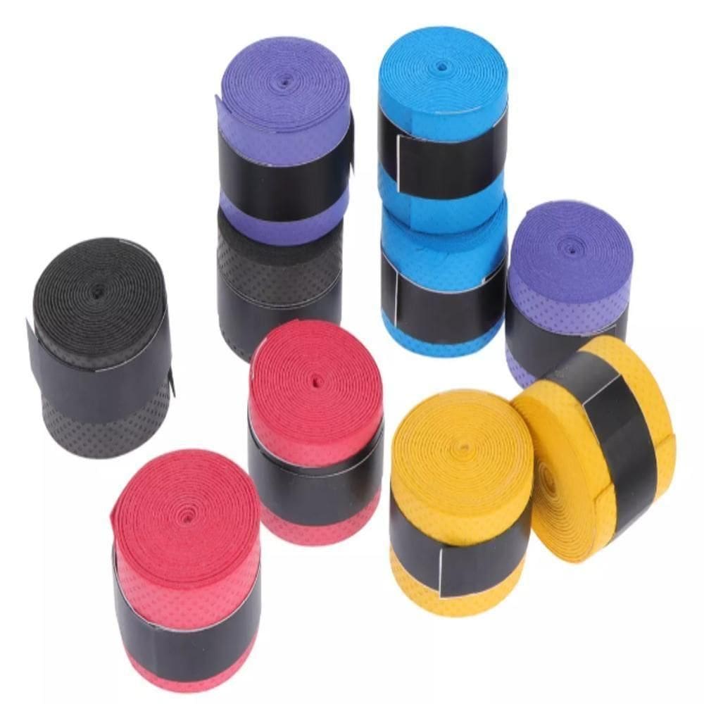Overgrip Kit Com 10 Grip Tenis Beach Tennis Badminton Raquete Pickleball Padel Squash Super Grap