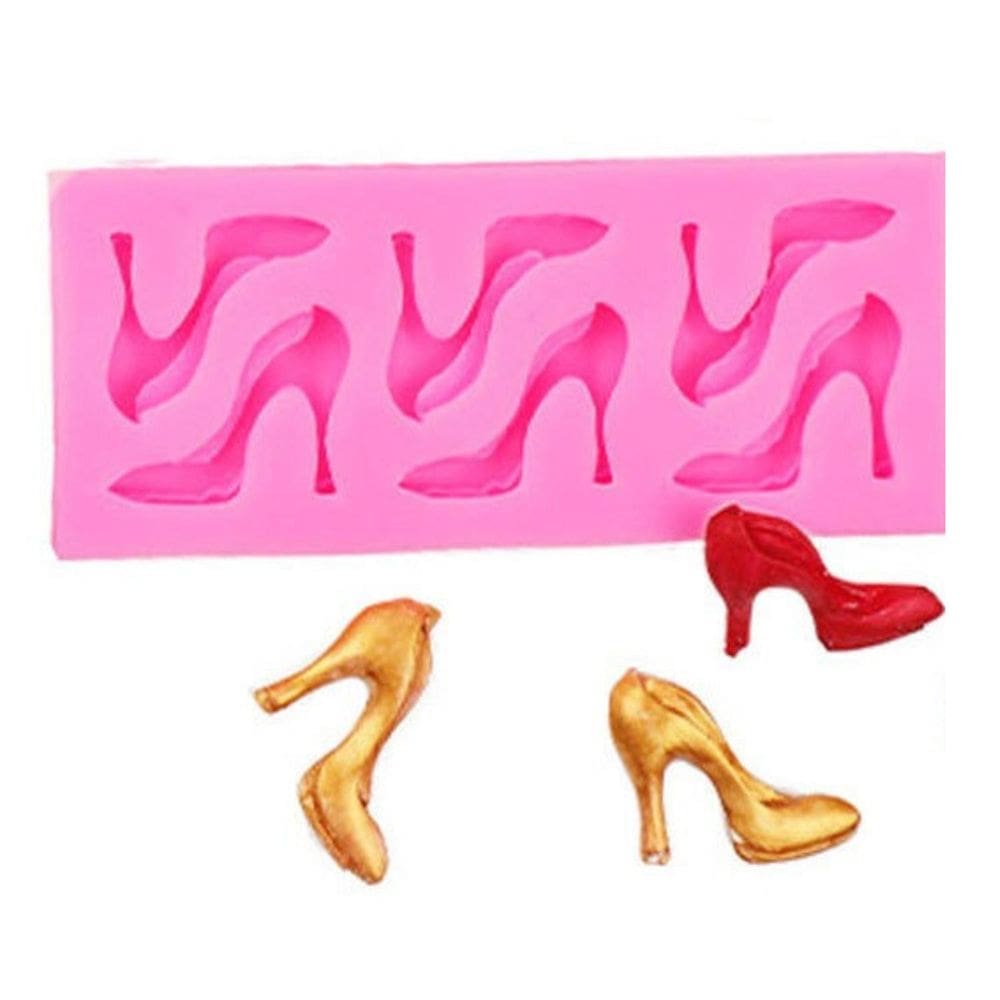 Molde Silicone Sapato Sapatos Salto Mulher Fondant Biscuit