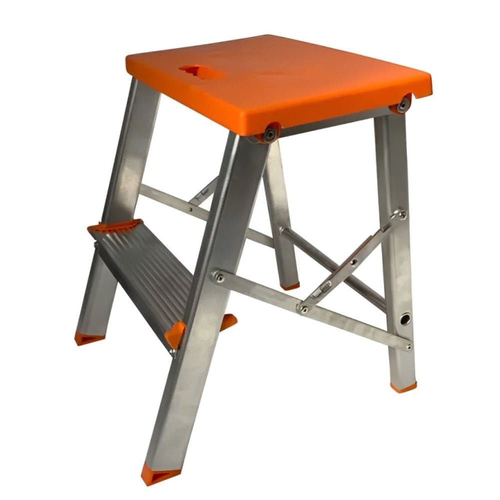 Escada Banqueta de Alumínio com 2 Degraus Antiderrapantes- BAQ002 - AGATA