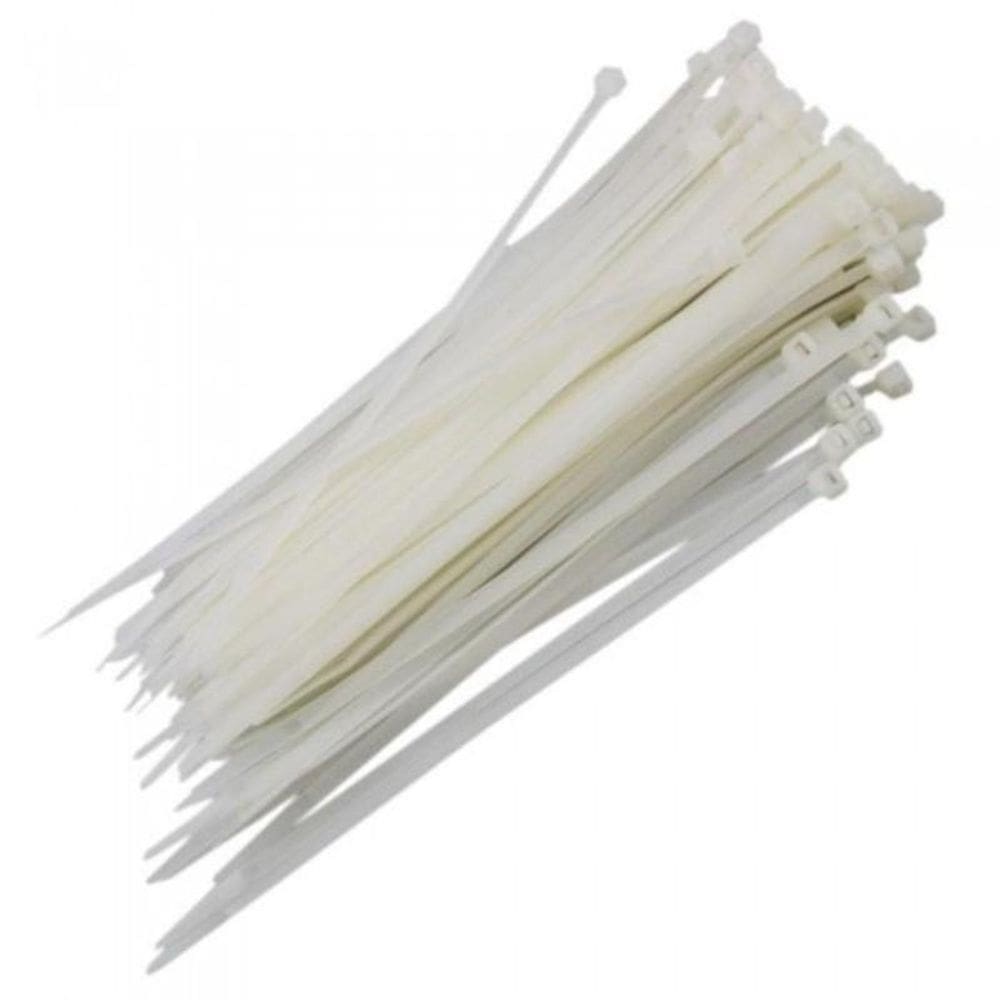 Abraçadeira Nylon Branco 2.50 X 200 Mm 100 Un Noll 800012