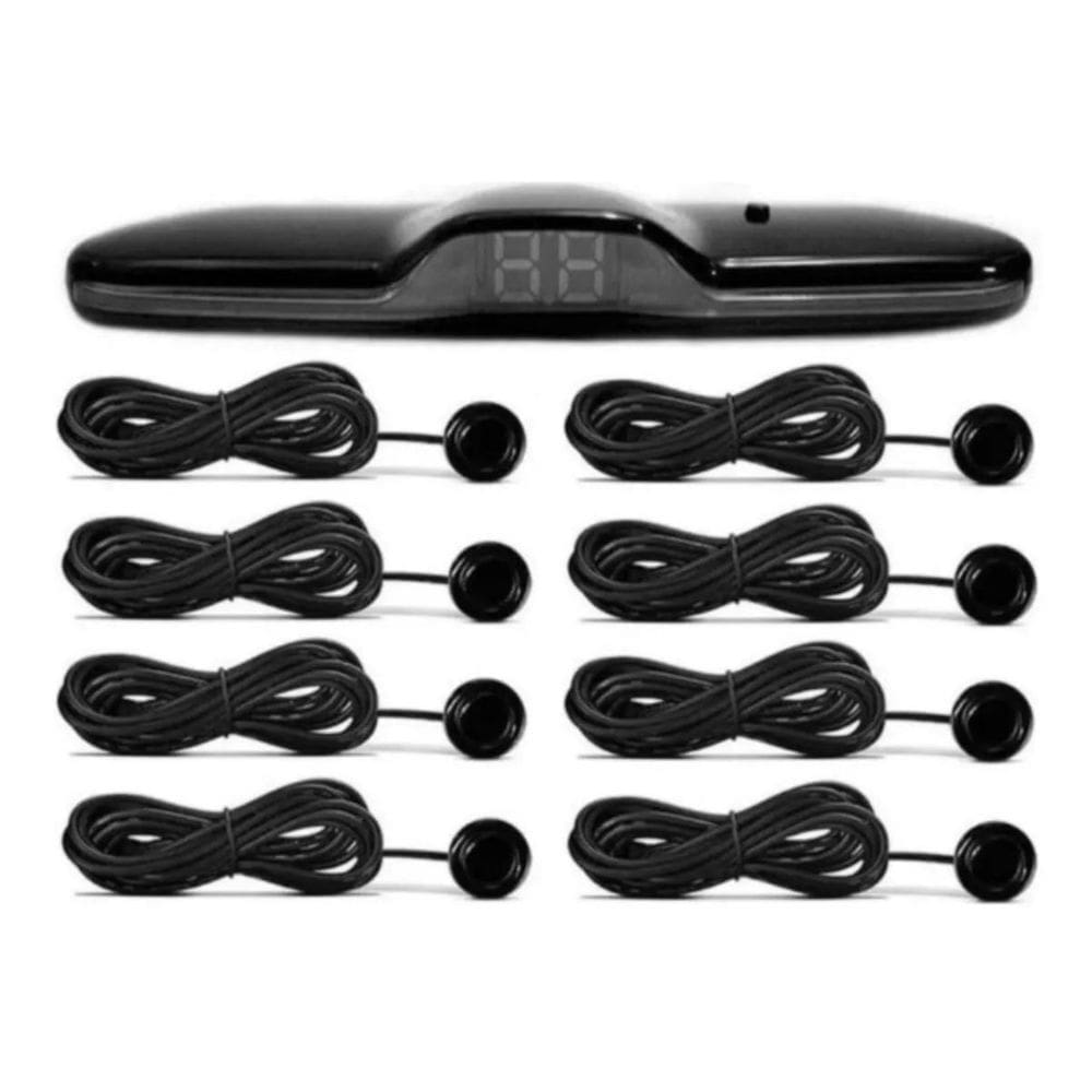 Sensor De Estacionamento 8 Pontos Kx3 Preto