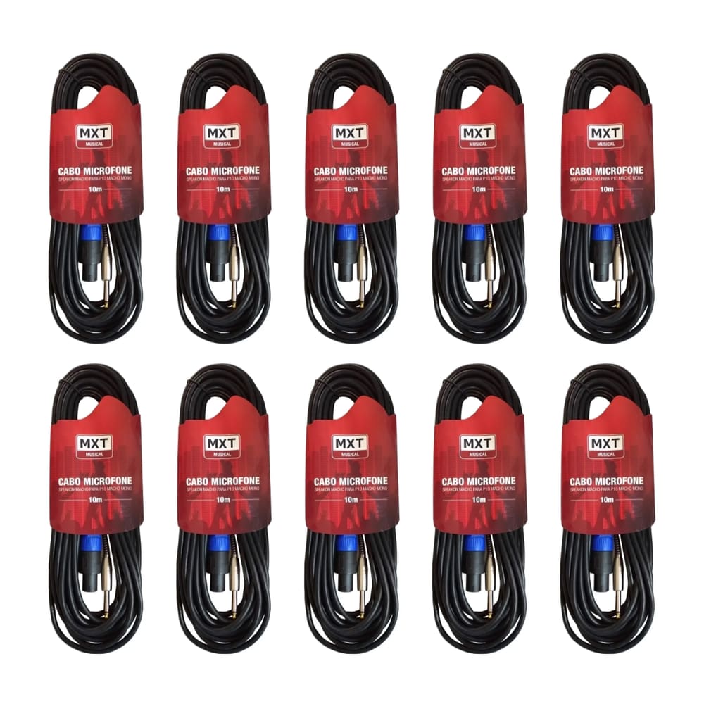 KIT 10 Cabo Speakon Macho P10 Macho MXT 10 Metros