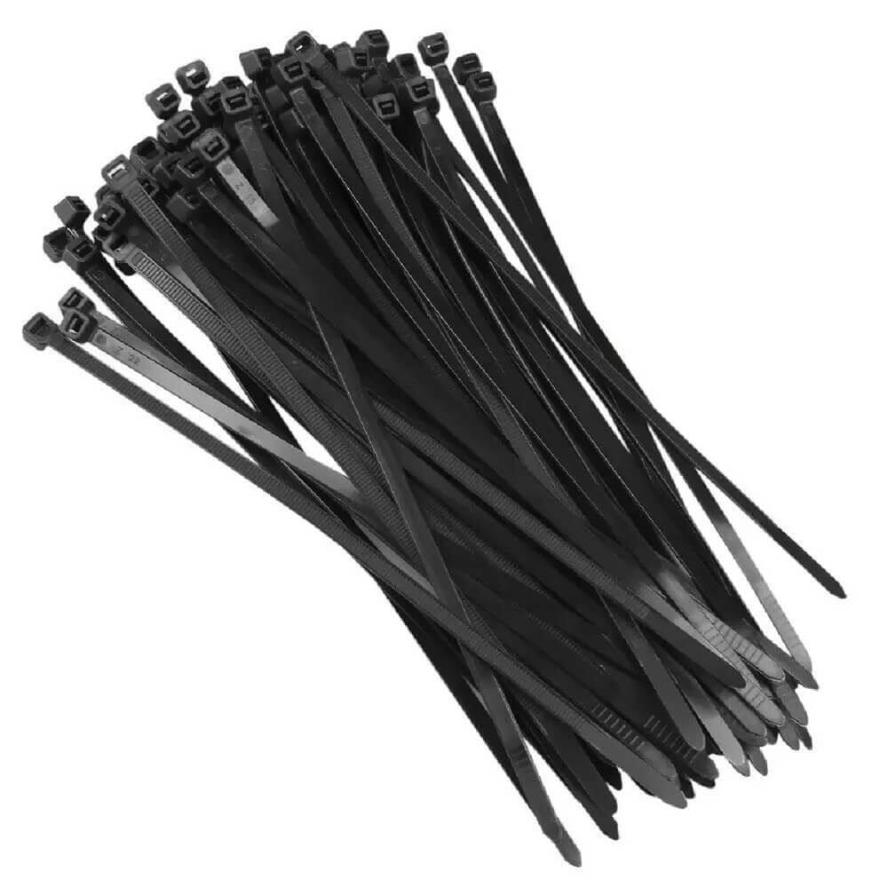 Abraçadeira Preta de 4,8 x 200 mm com 100 unidades - 8869 - BRASFORT