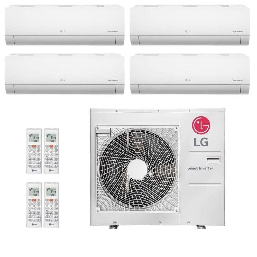 Ar-Condicionado Multi Split Inverter LG 36.000 (1x Evap HW 7.000 + 1x Evap HW 12.000 + 2x Evap HW 18.000) Quente/Frio 220V R-32