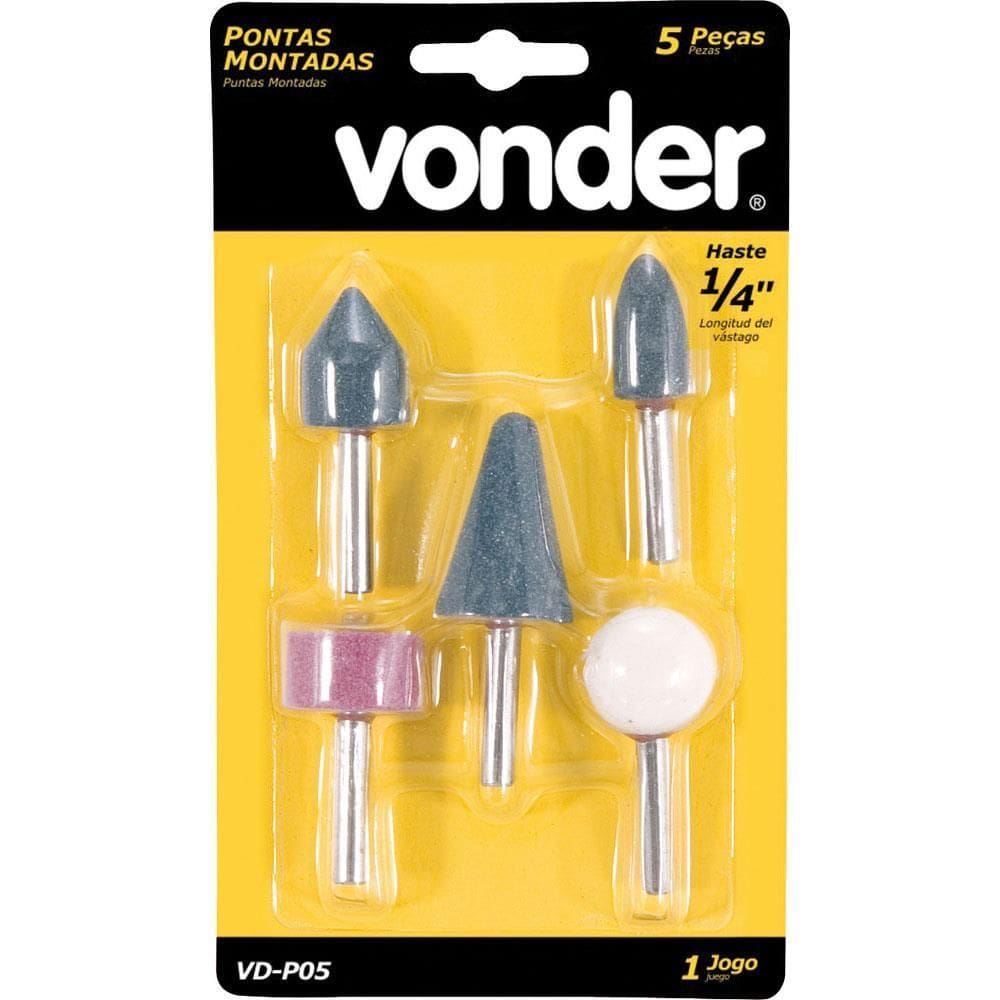 Jogo de Pontas Montadas Com 05 Peças VDP5 - 12.50.000.005 - VONDER