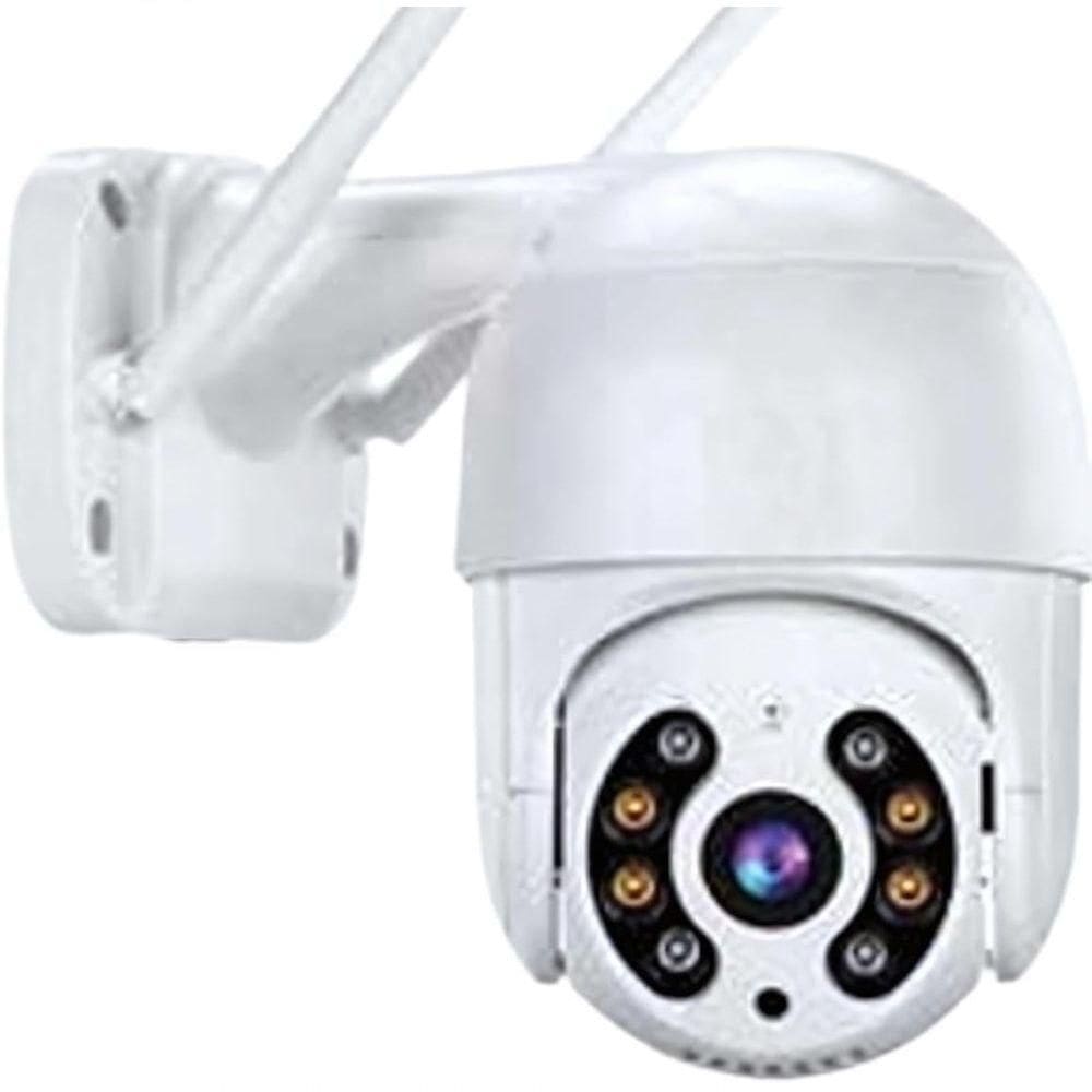 Câmera Externa A8 Inteligente Segurança Wi-fi, Controle Celular, Zoom 4x, Gravação Nuvem Ou Cartão
