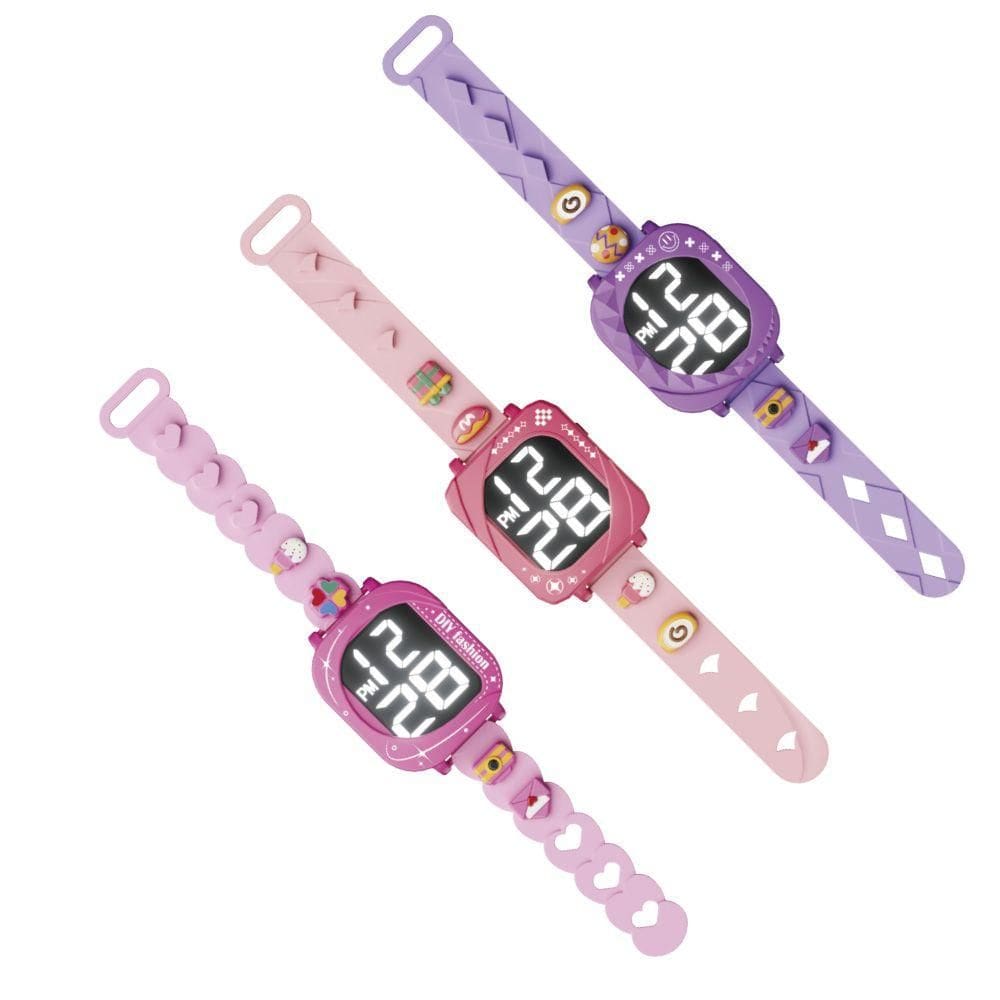 Kit Relógio Fashion 3 Pulseiras Biju Collection - DM Toys