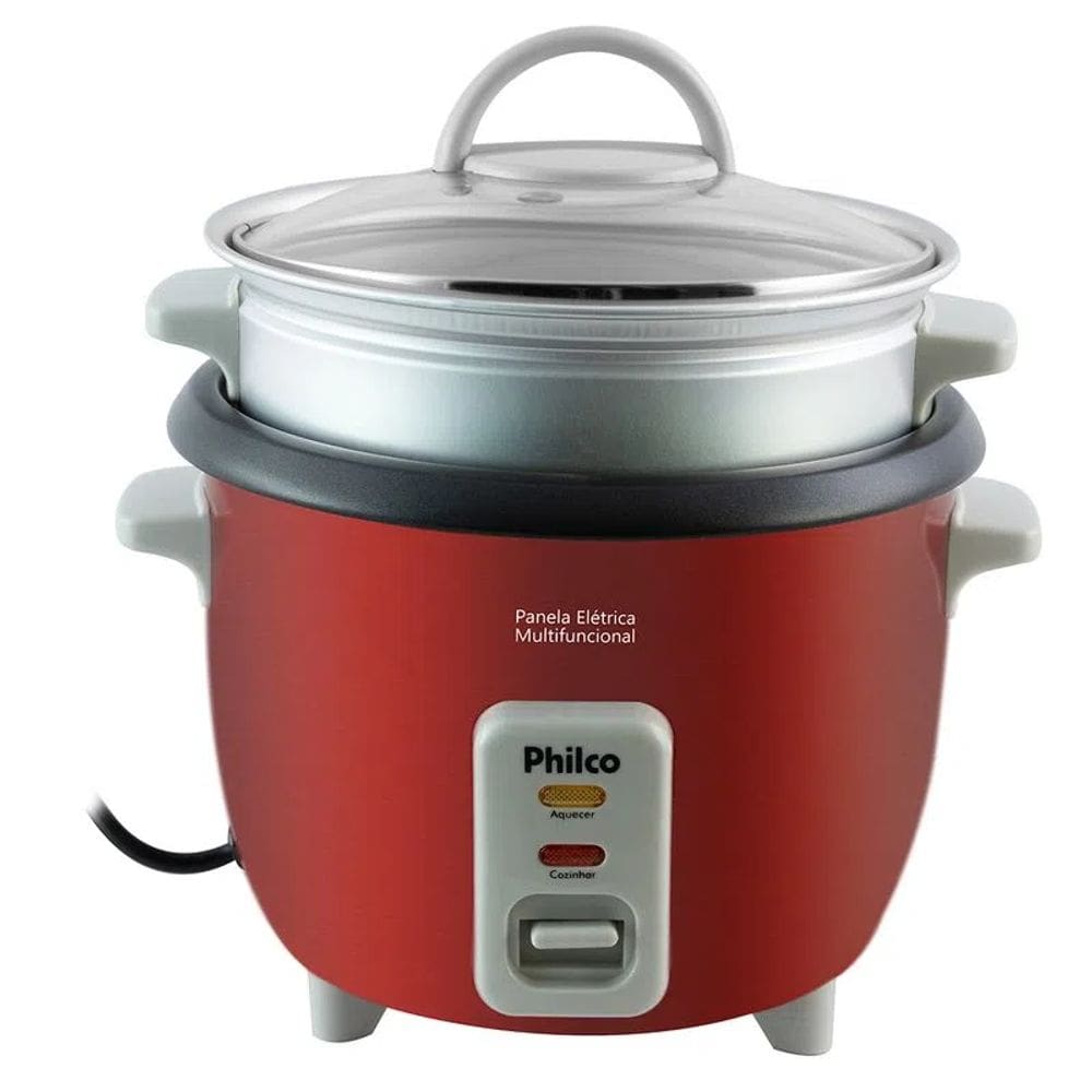 Panela Arroz Eletrica Multifuncional 3X PPA3V Philco Vermelha