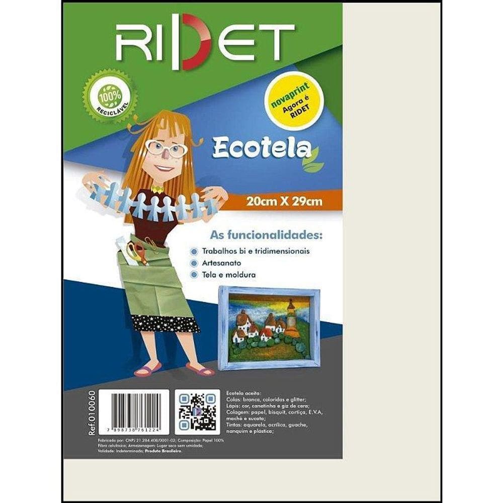 Arte 3D para Crianças - Ecotela 100% Reciclável - 010060