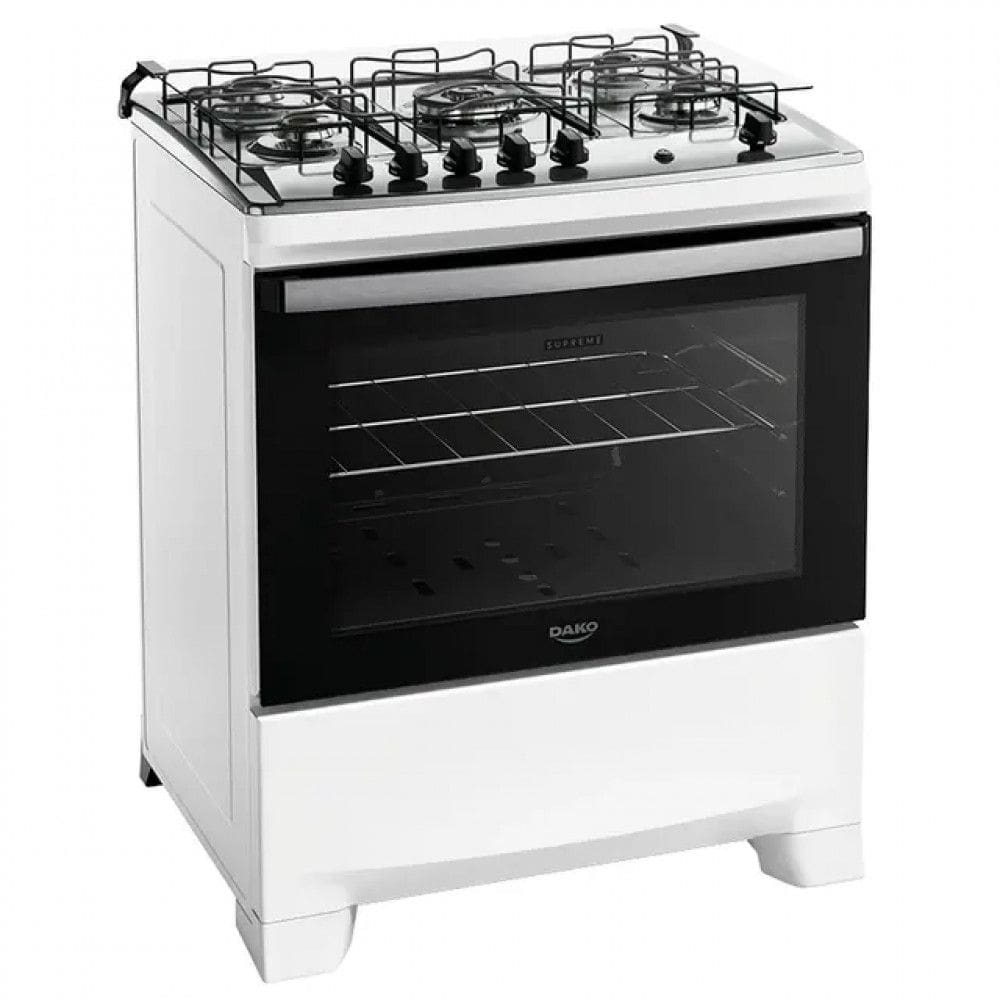 Fogão Supreme Bivolt 5 Bocas Automático Mesa de Inox Dako