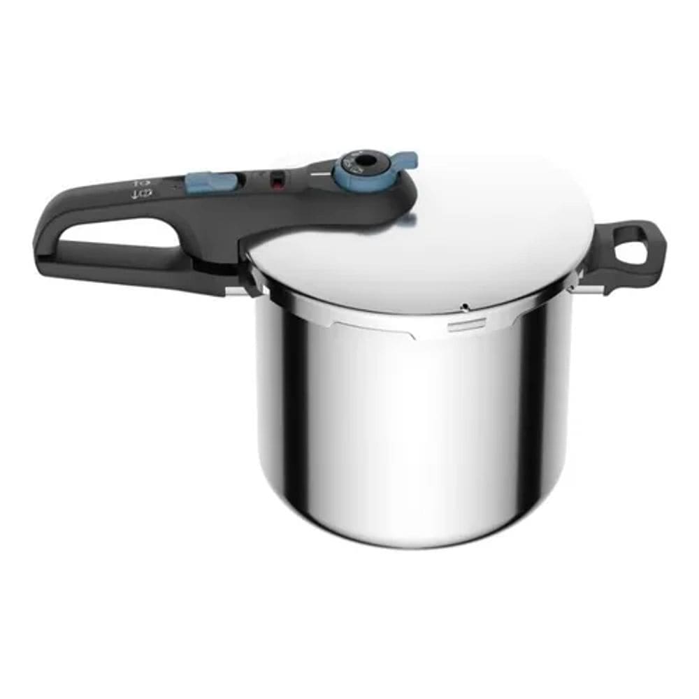 Panela de Pressão Rochedo Trendy 8L, Inox, Fundo Triplo, Indução, Fechamento Externo, 5 Sistemas de Segurança
