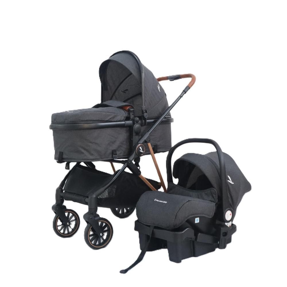 Carrinho Premium Baby + Bebê Conforto Florence Black/Preto