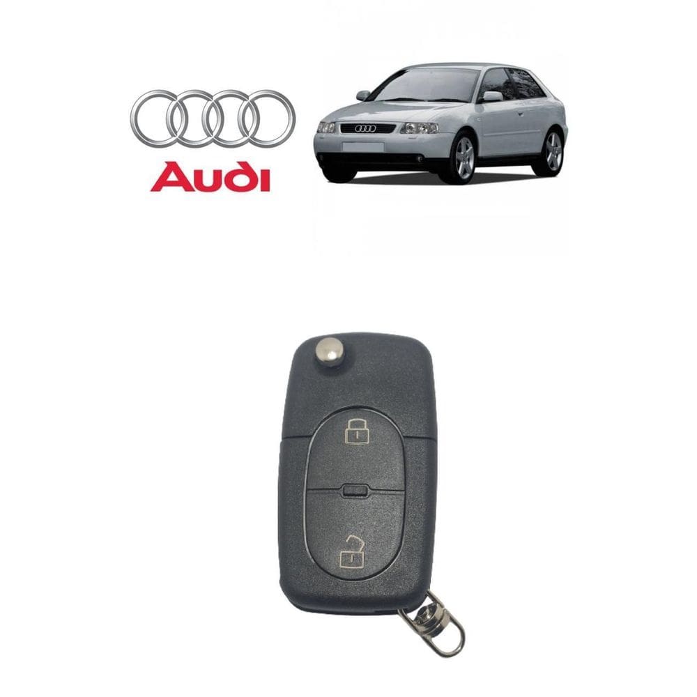 Capa Carcaça Oca Chave Aud A2 A3 A4 A6 2 Botoes