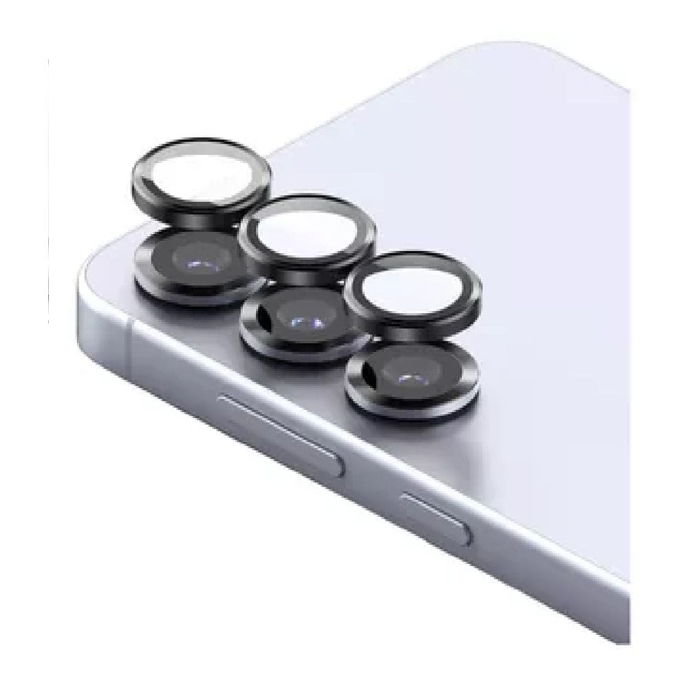 Película (Kit 02 Pçs) da Lente Câmera Lisa / Strass Para Samsung Galaxy S25 Fe