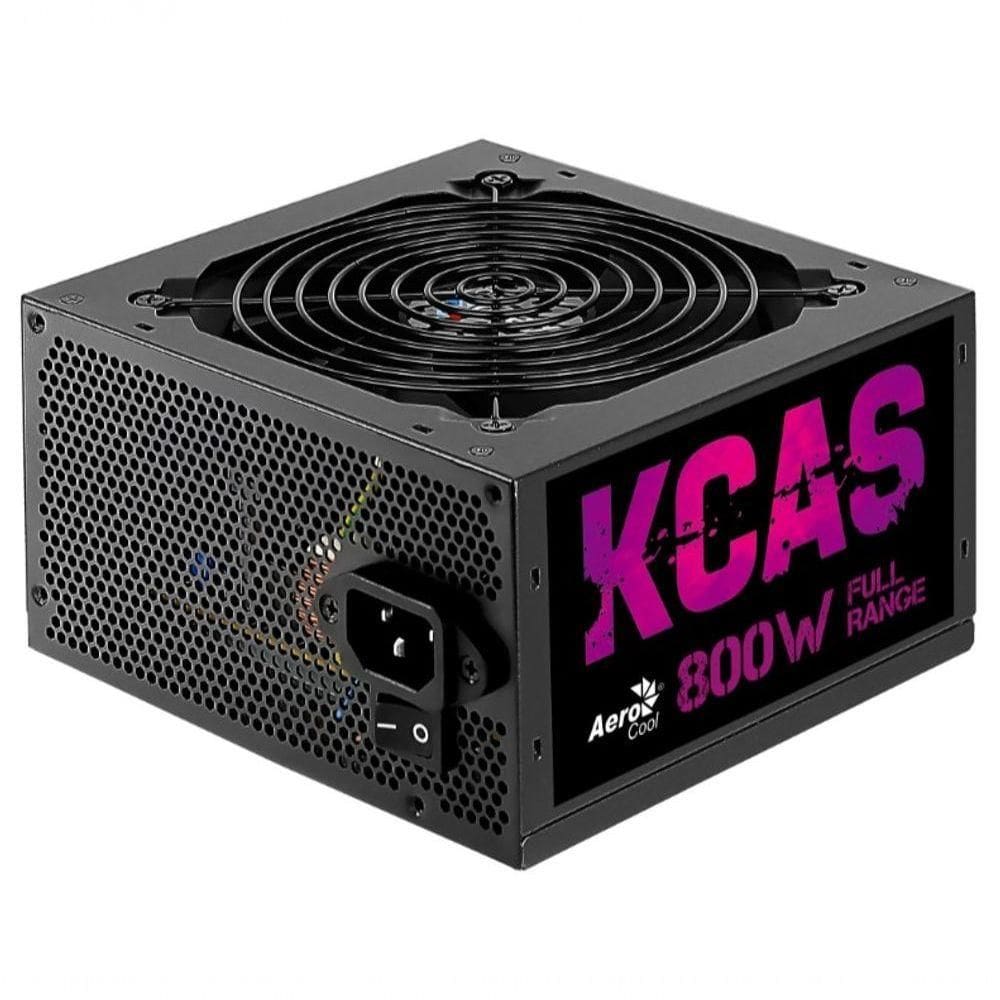 Fonte Gamer Atx Kcas 800w 80 Plus Bronze Apfc Aerocool