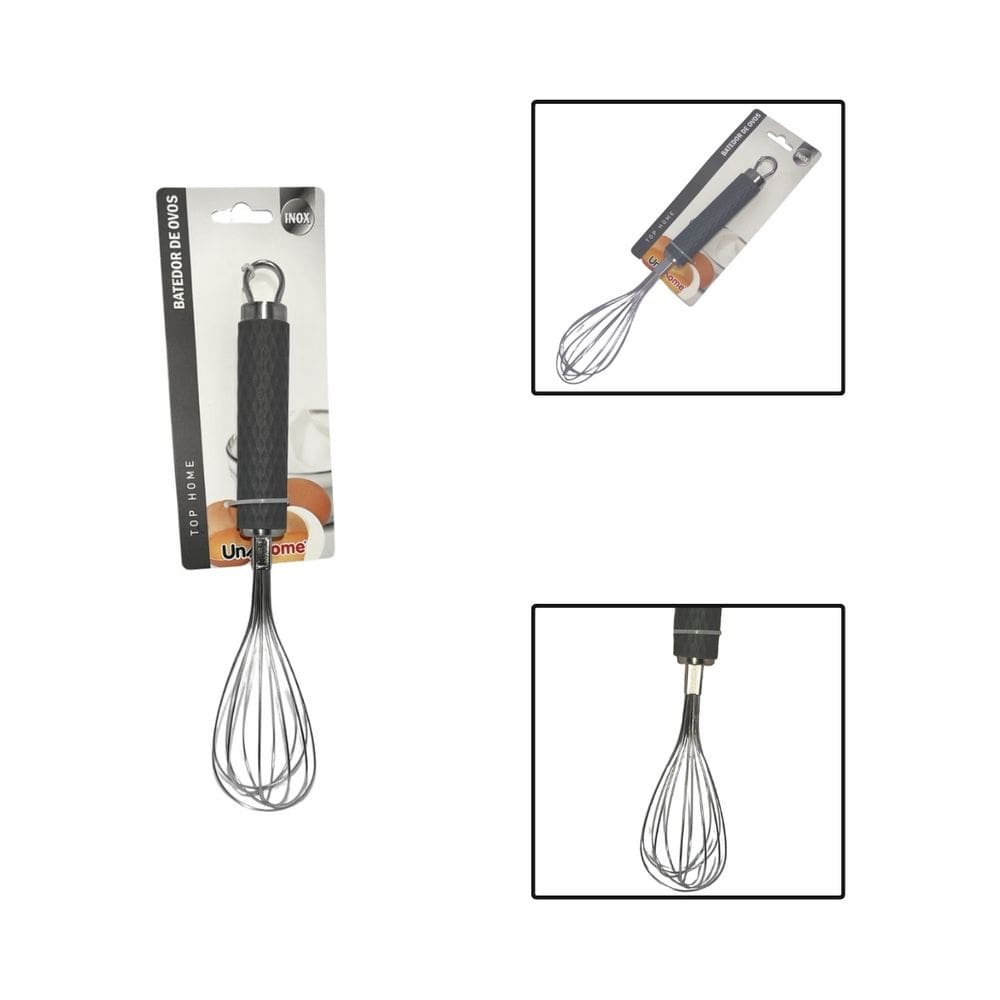 Batedor Fue Fouet Ovos Aço Inox Silicone