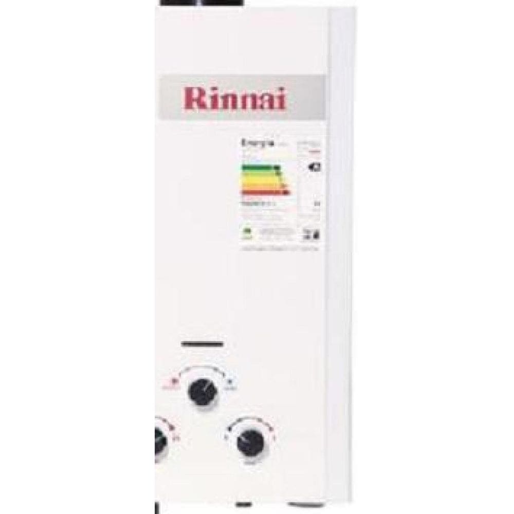Aquecedor Branco Gás Gn Autom Analóg Rinnai Reum110Cfhbne