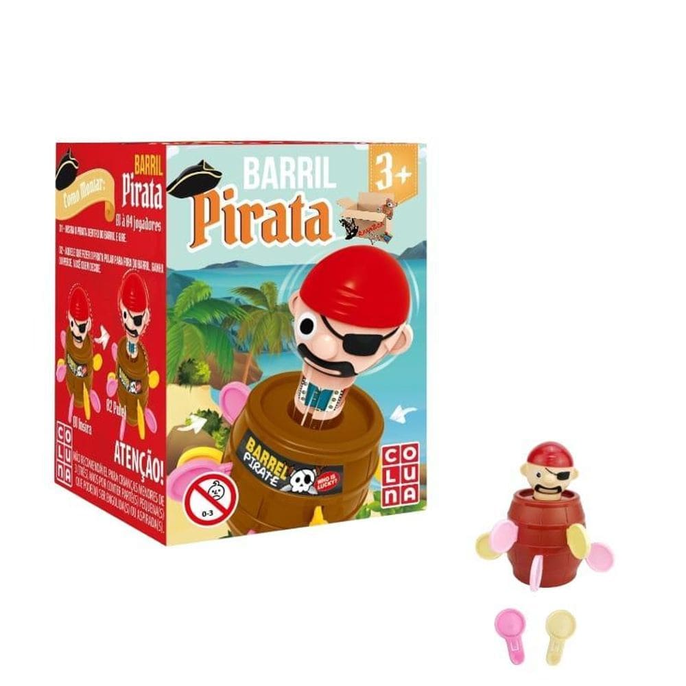 Brinquedo Jogo Barril Do Pirata Lembrancinha De Aniversário