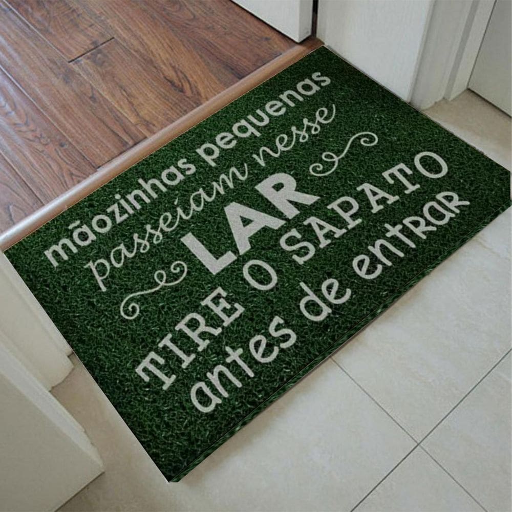 Tapete Capacho Personalizado - Mãozinhas pequenas 60x40