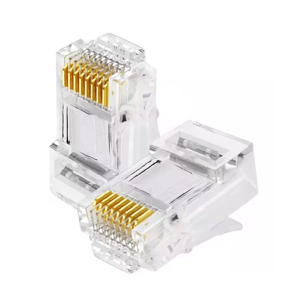 Kit Conector Modular RJ45 Cat6 Wurth 50 Unidades, Contatos Banhados a Ouro 18µm