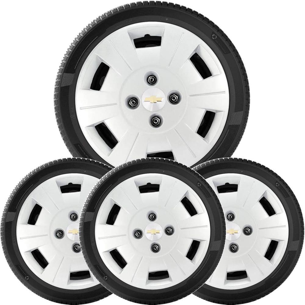 4X Calota Chevrolet Aro 13 Com Emblema 057Cb