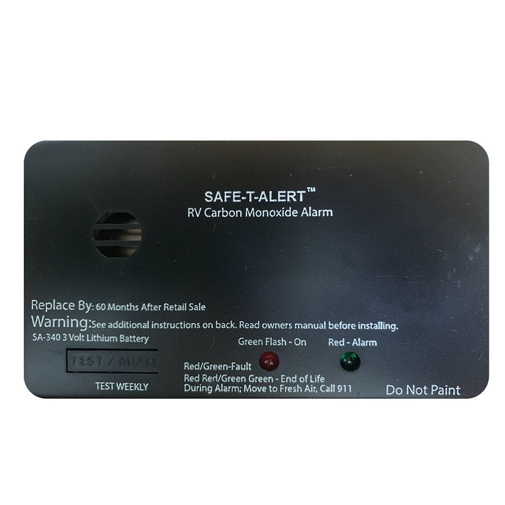Detector de CO Safe-T-Alert SA-340 Black RV alimentado por bateria