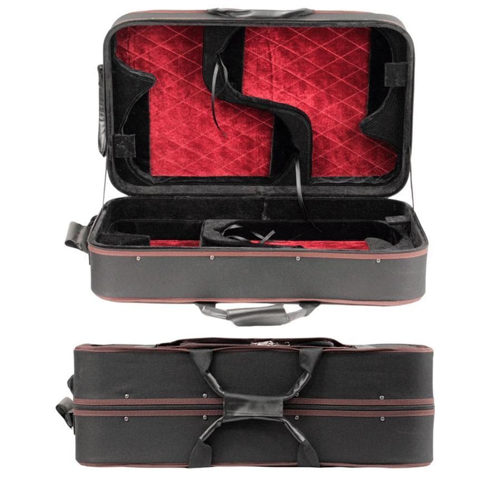 Estojo Orquezz Quadrado De Madeira Para 4 Violinos 4/4