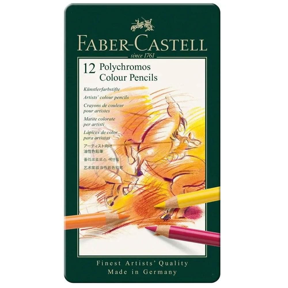 Lápis de cor 12 cores Polychromos Faber-Castell