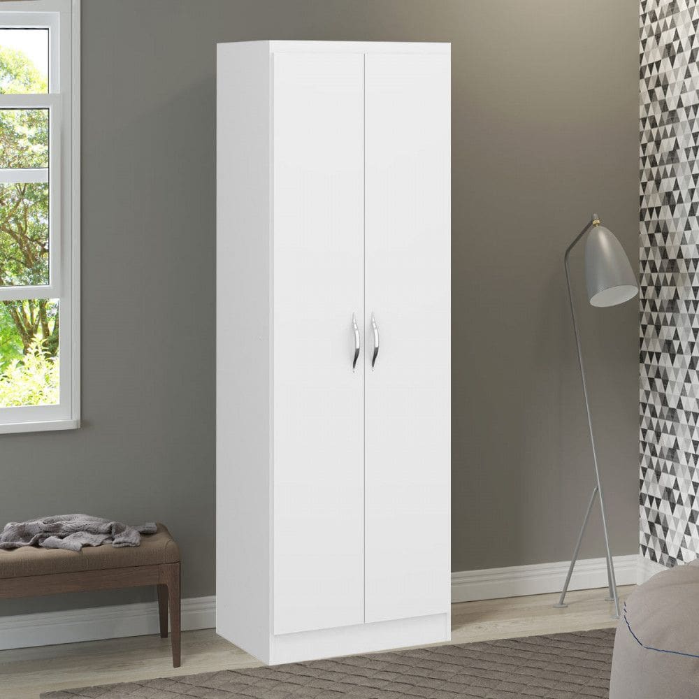 Armário Multiuso para Area de Serviço 61x182cm 2 Portas 5 Prateleiras MDP 1011 Menu Móveis