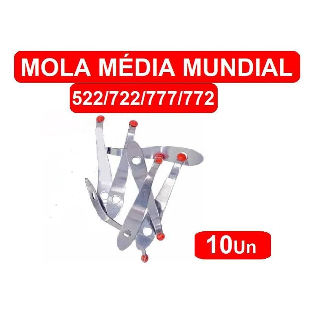 10X 10 Molas Média + 10 Paraf.  Mundial Dos Alicate C