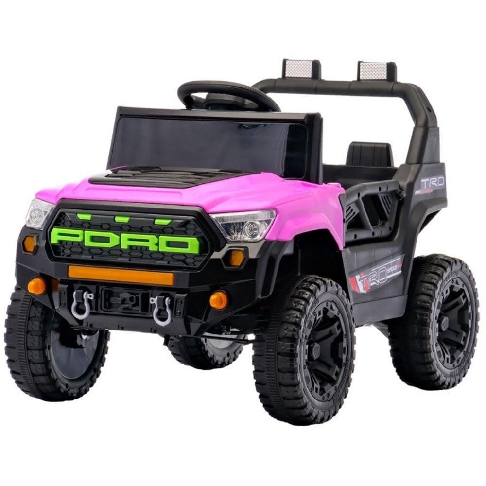 Carro Elétrico Infantil Jipe Trail Boss 12V Branco BANG TOYS