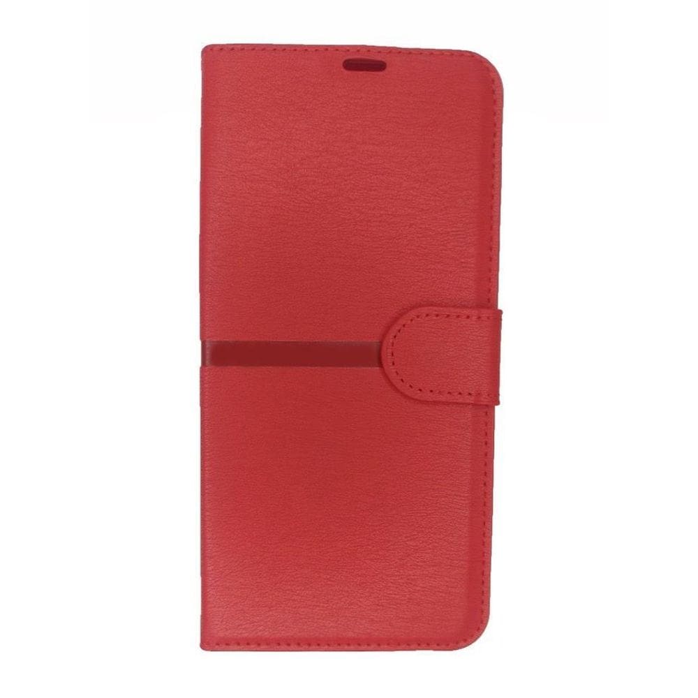Capa Carteira para Samsung Galaxy J8  Tela de 6  Vermelha