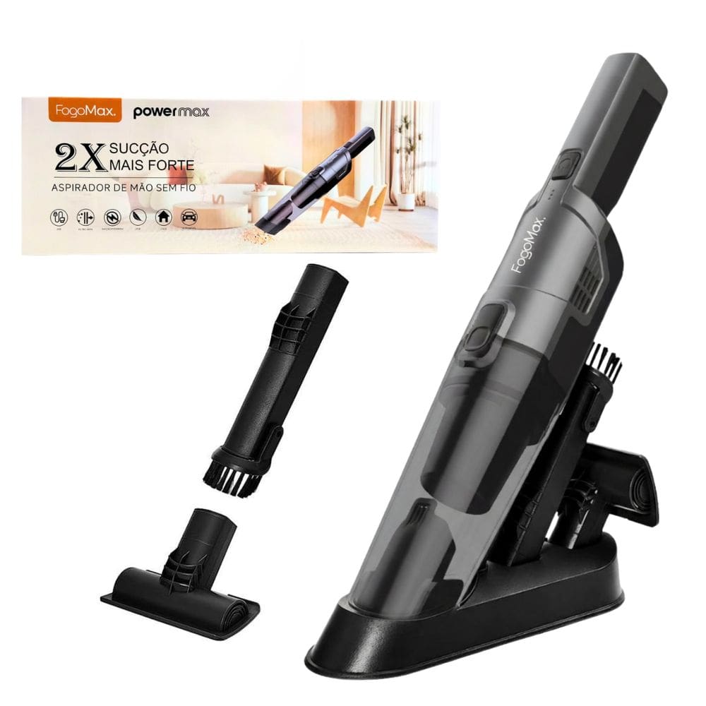 Aspirador de Pó sem Fio Portatil Recarregavel Potente De Mao Power Max
