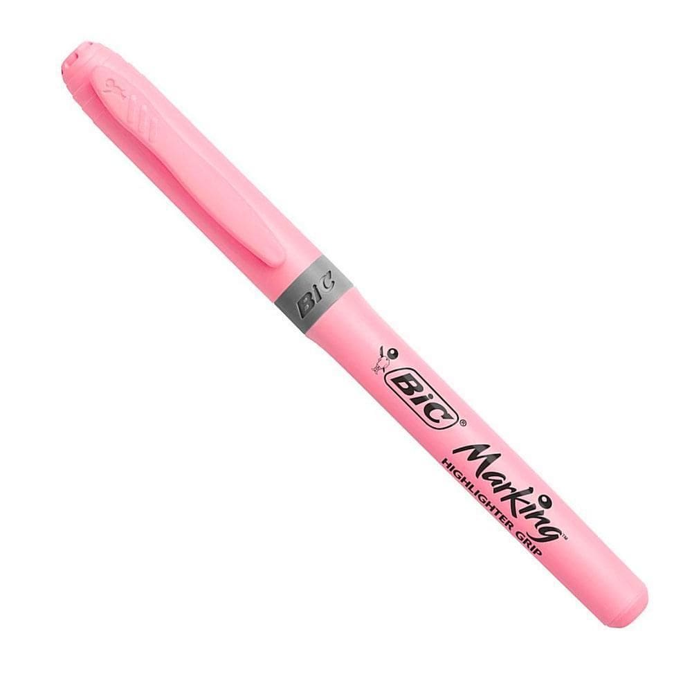 Caneta Marca-Texto Marking Rosa Pastel 01 Unidade Bic