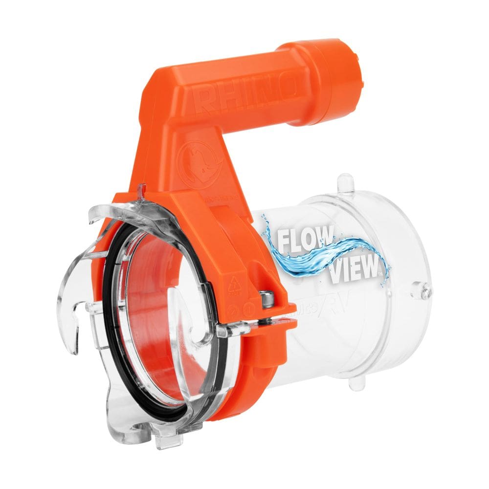 Extensor de mangueira de esgoto RV Camco Rhino PRO de 5 polegadas com lanterna