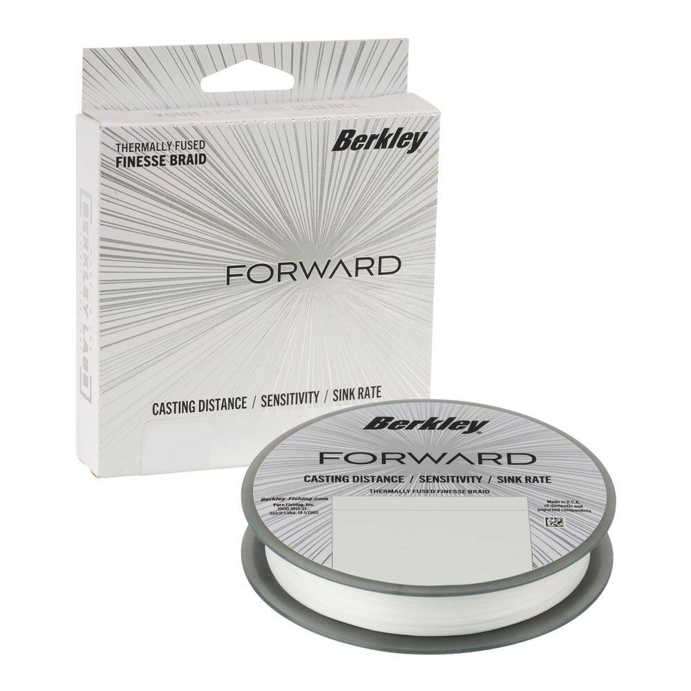 Linha de pesca Berkley Forward Braid 6 libras 137 m, cor de cristal