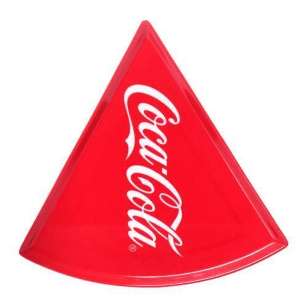 Prato Pizza Melanina Coca Cola Vermelho 22Cm  9505005